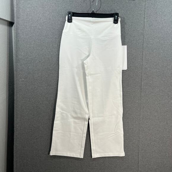 Women with Control Tall Tummy Control Full Leg Crop Pants White, Tall XX-Small - Picture 1 of 10